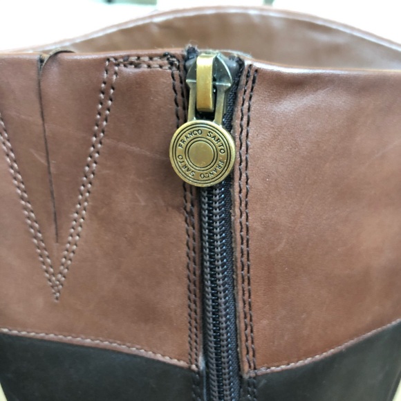 Franco Sarto Brown Leather Knee High Boots - Picture 6 of 7